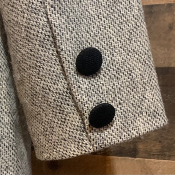 Triona Black White Donegal Tweed Blazer Jacket 14 - Picture 7 of 12